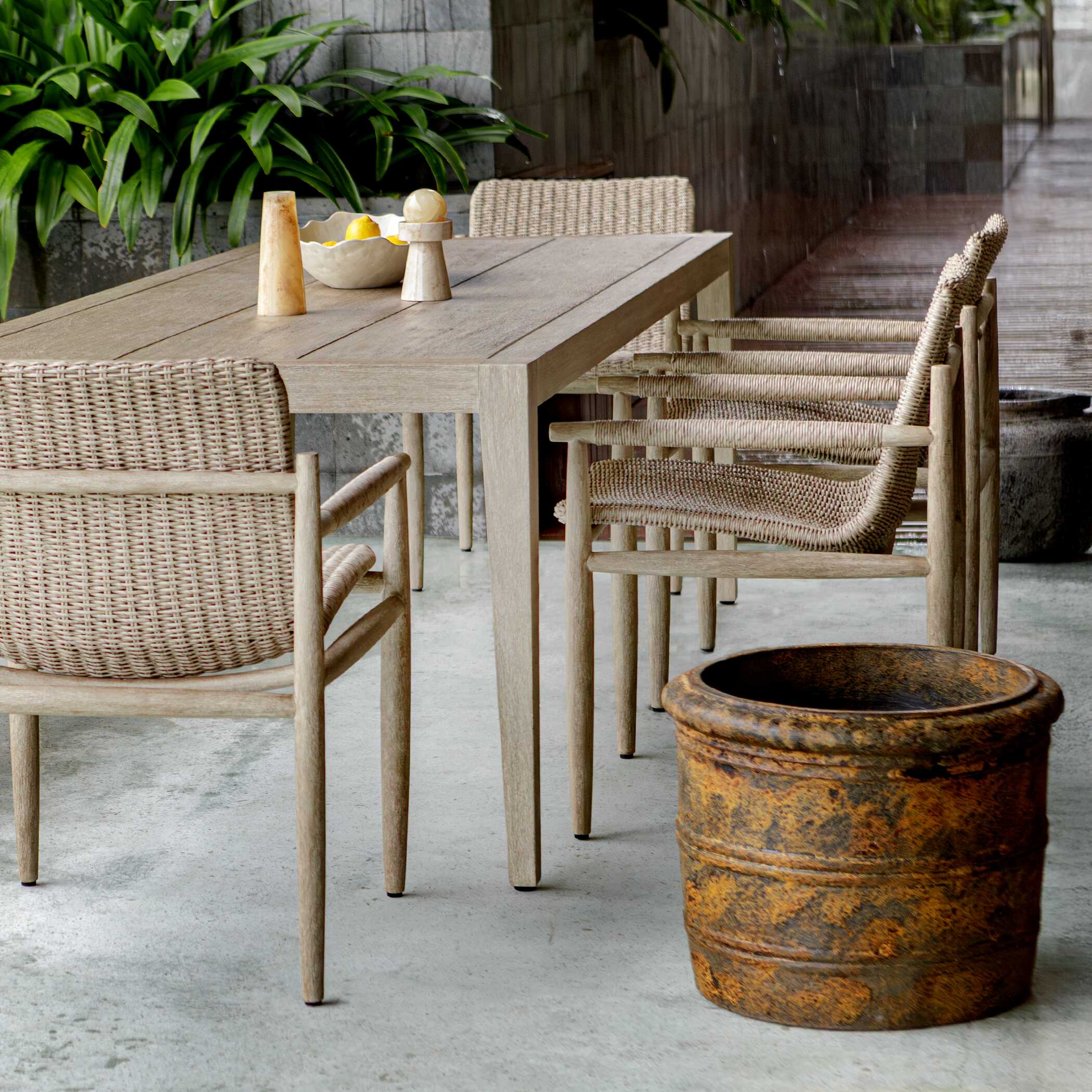 Weathered Relic Rustic Outdoor Planter - Image 3