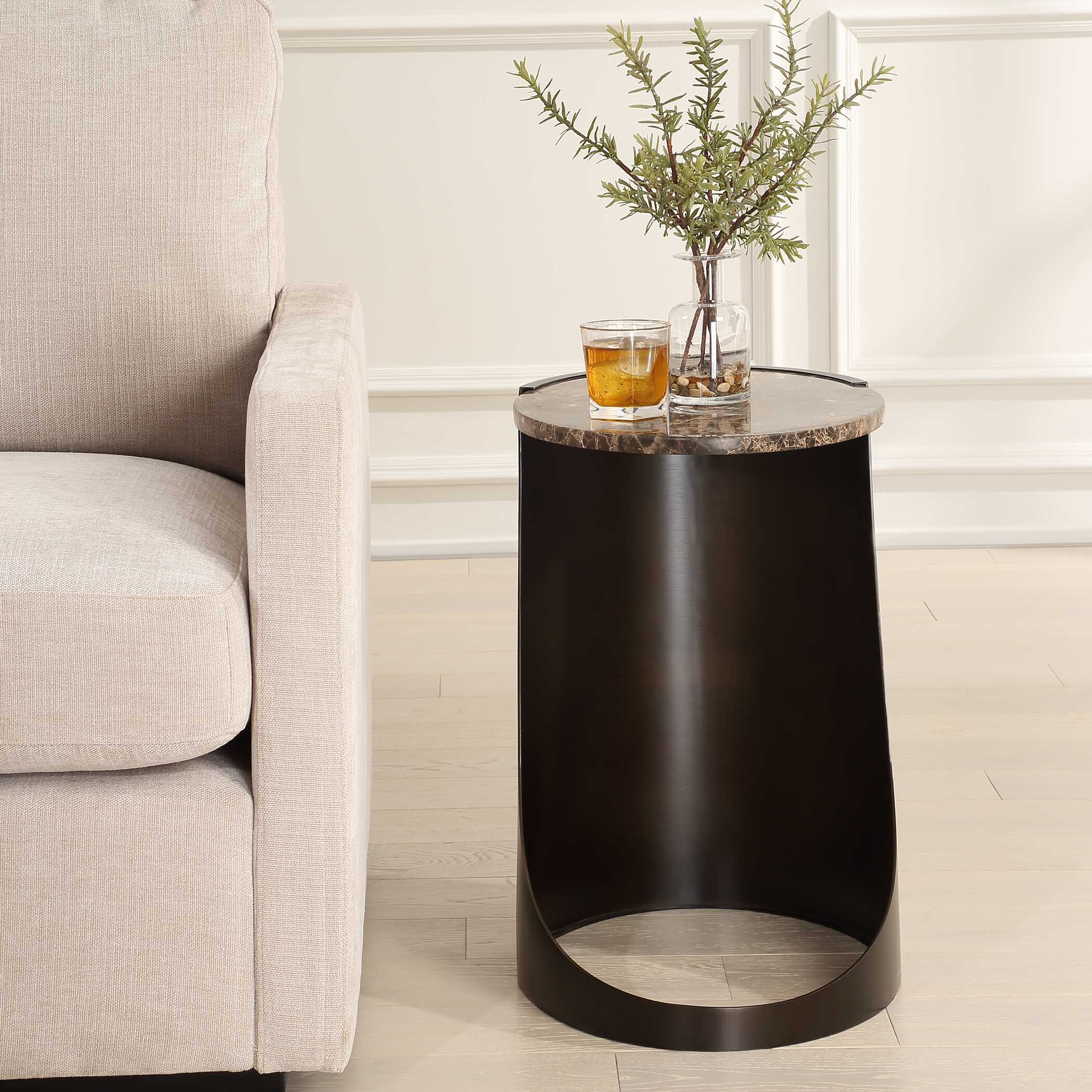 Welling Modern Metal Side Table - Image 3