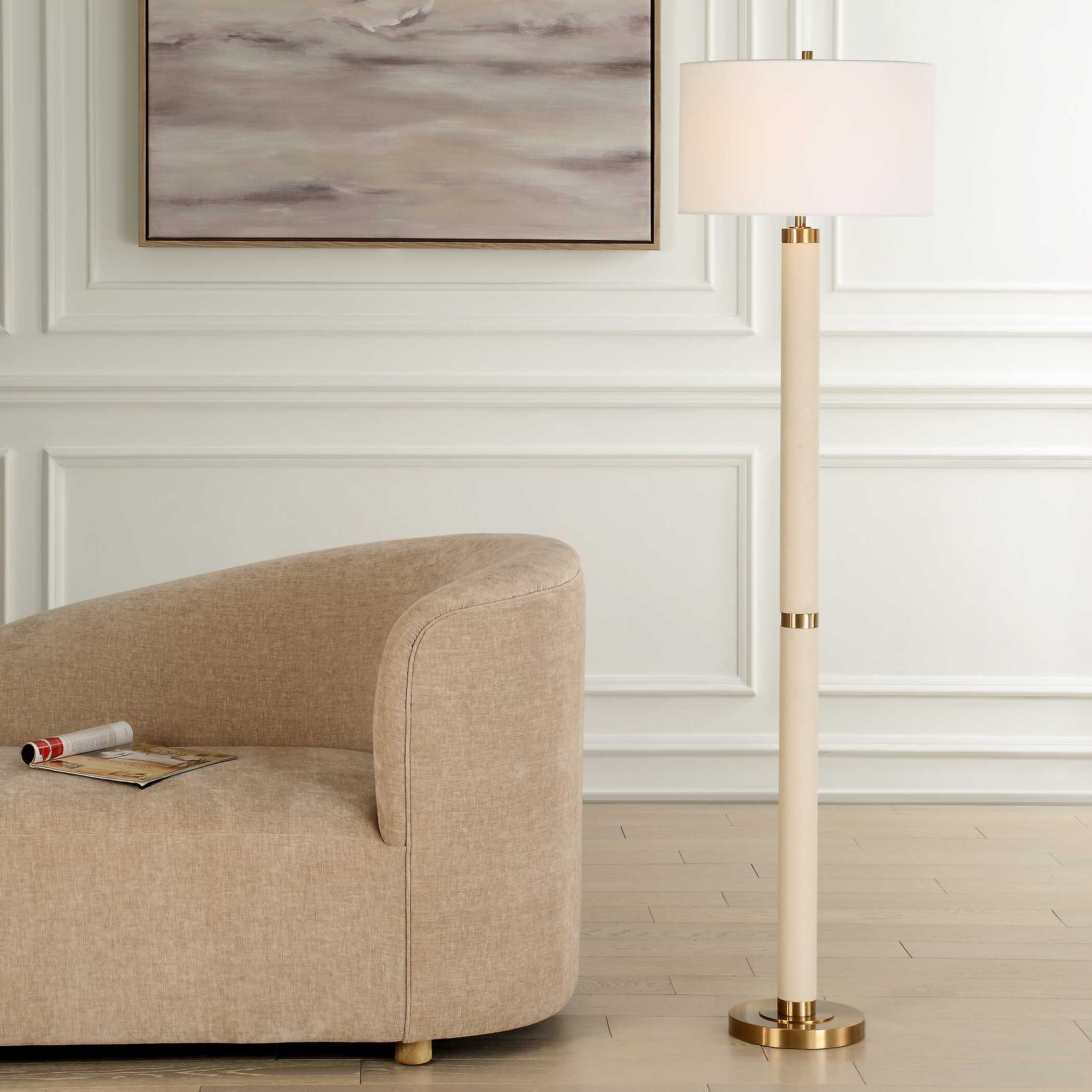 Wessex White Floor Lamp - Image 2