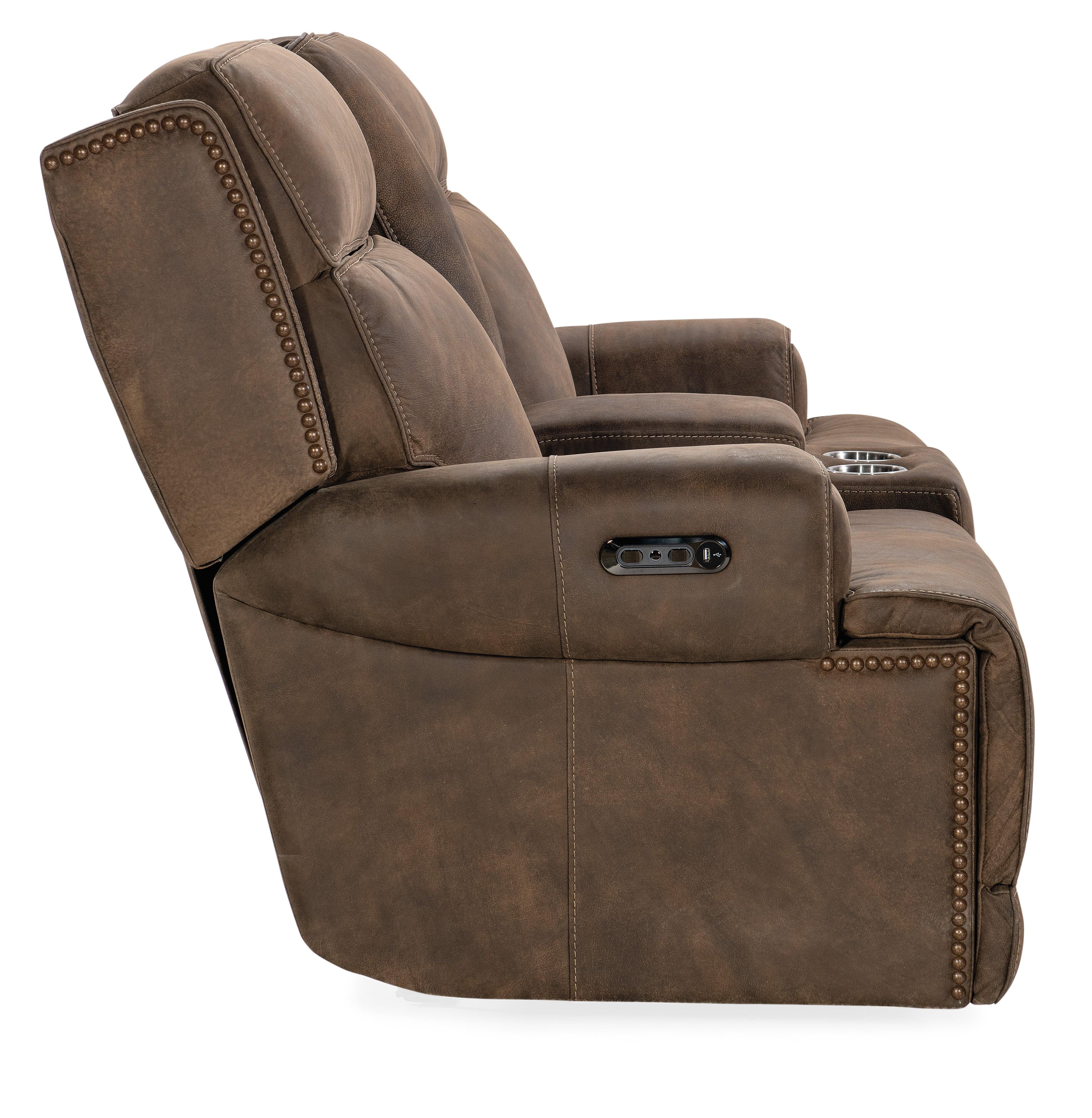 Wheeler Console Loveseat with Power Recline & Power Headrest - Image 5