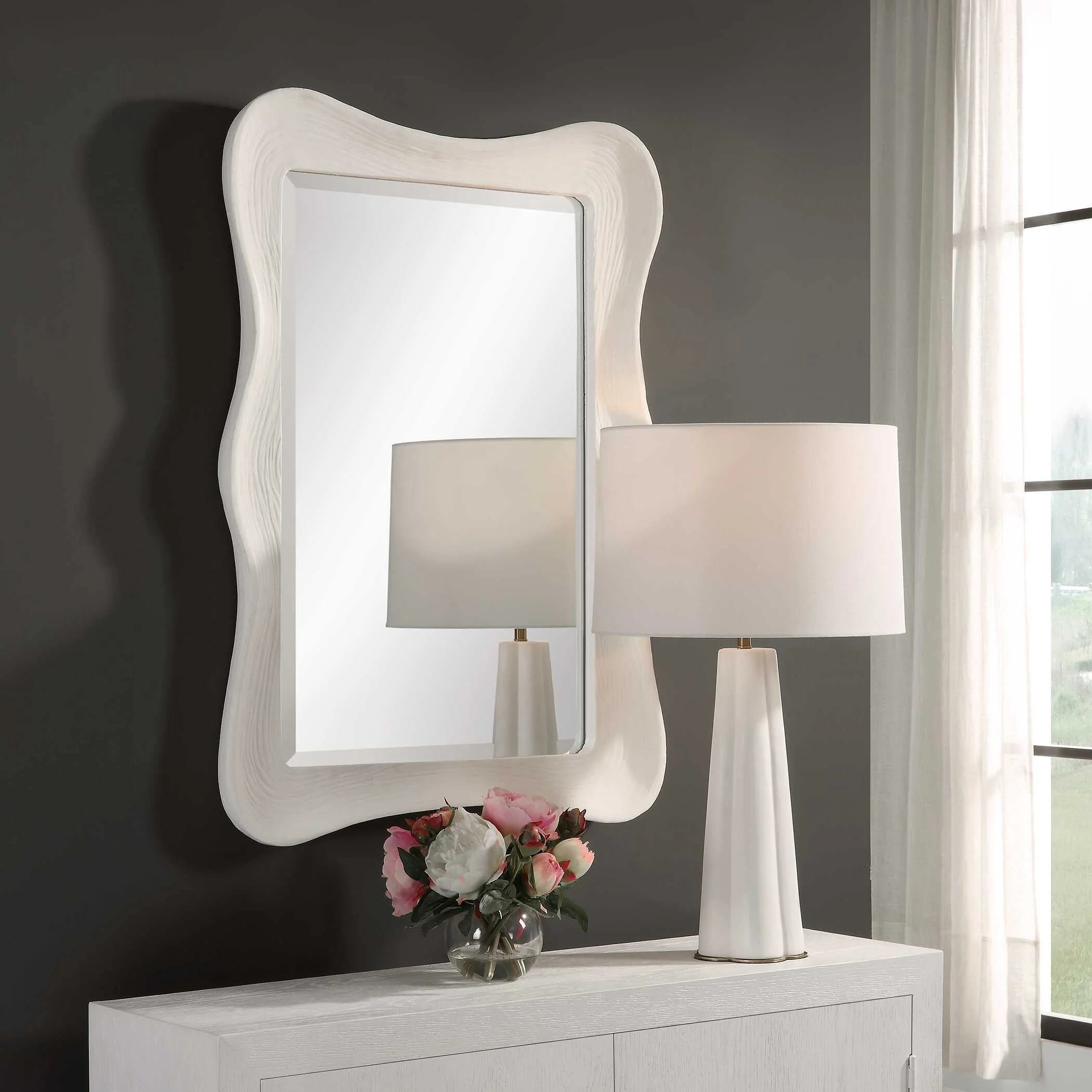 Whitehaven Wavy Rectangle Mirror - Image 3