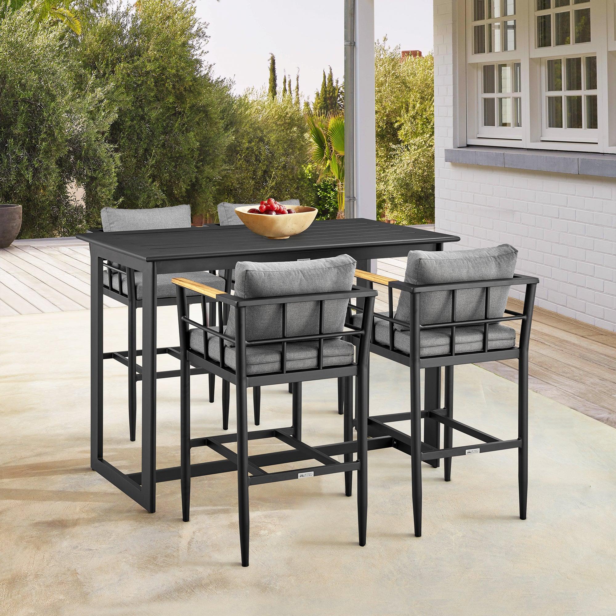 Wiglaf Outdoor Counter Stool - Set of 2 - Image 11