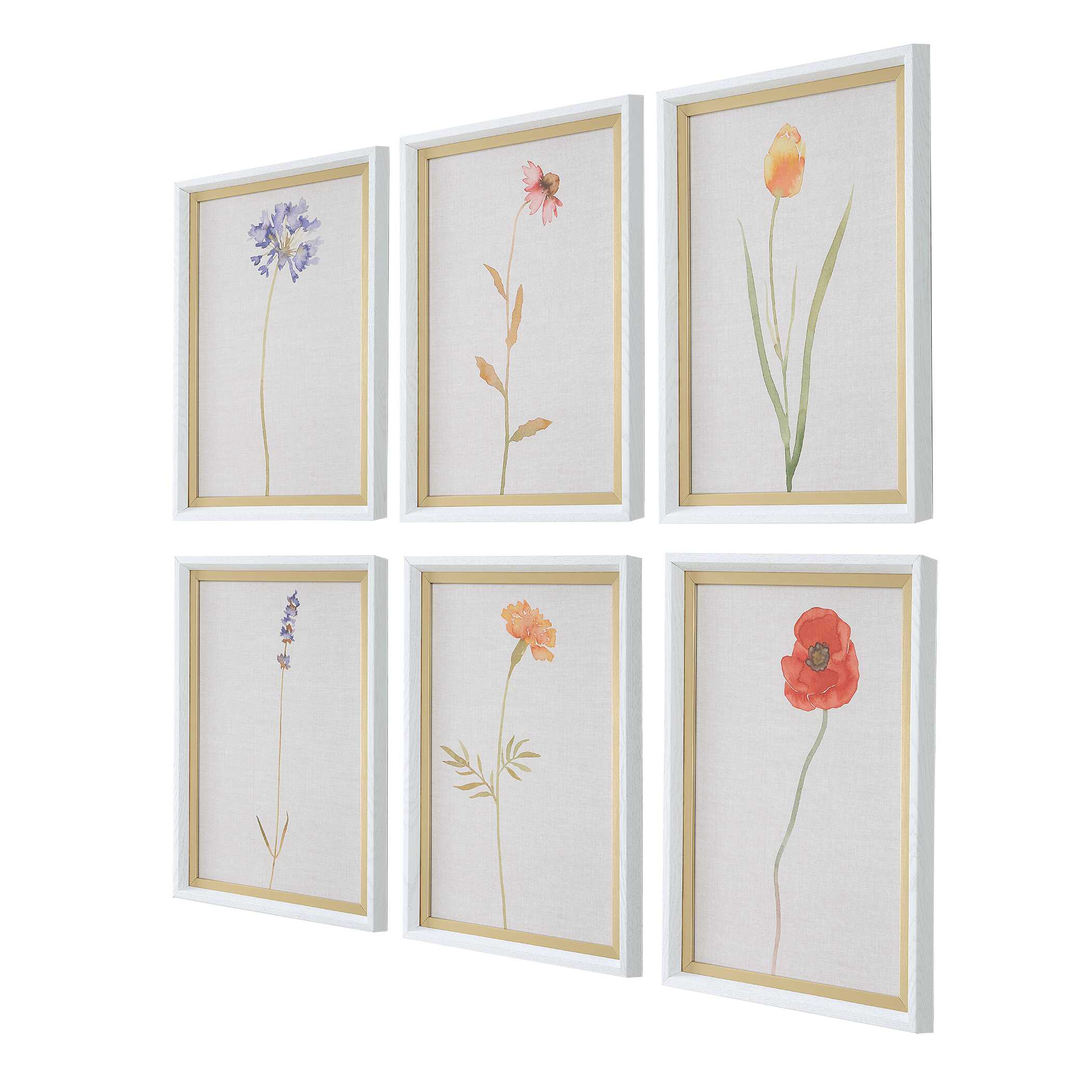 Wild Flourish Framed Floral Prints - Set of 6 - Image 3
