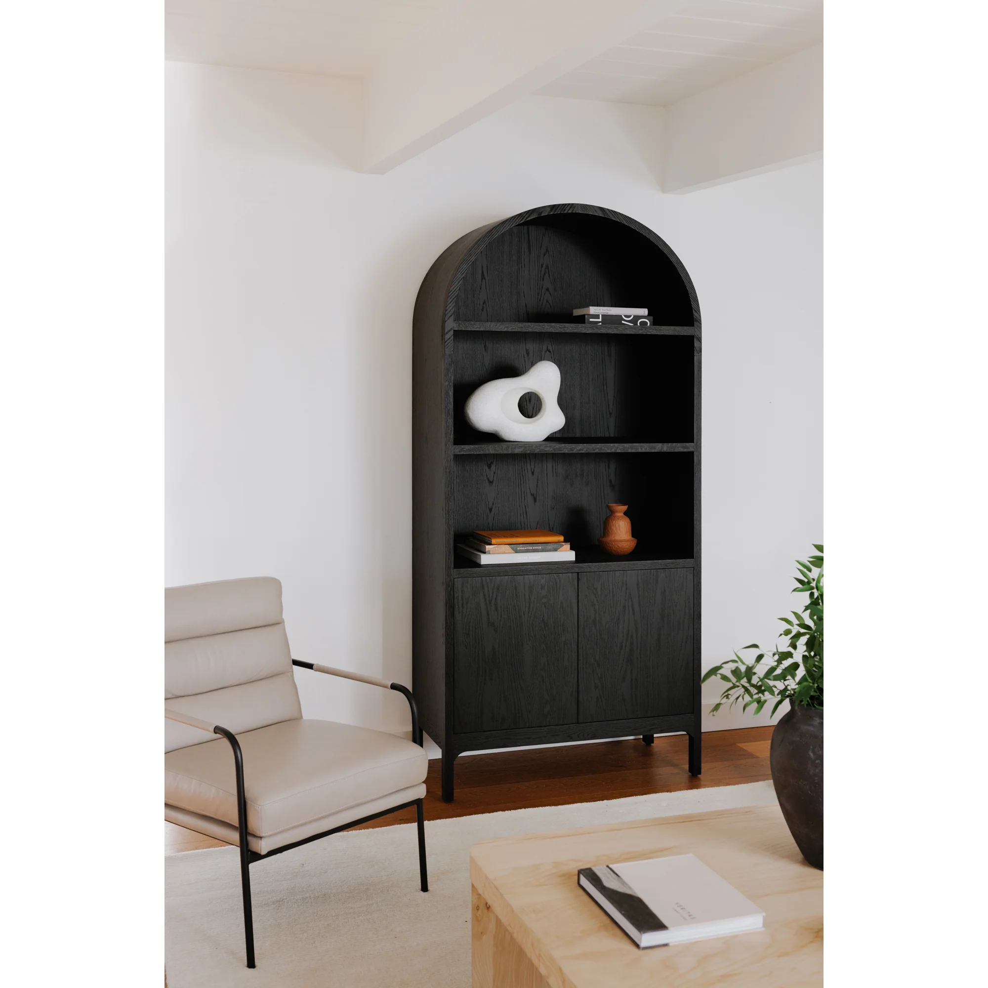 Wilde Display Cabinet Black Oak - Image 2