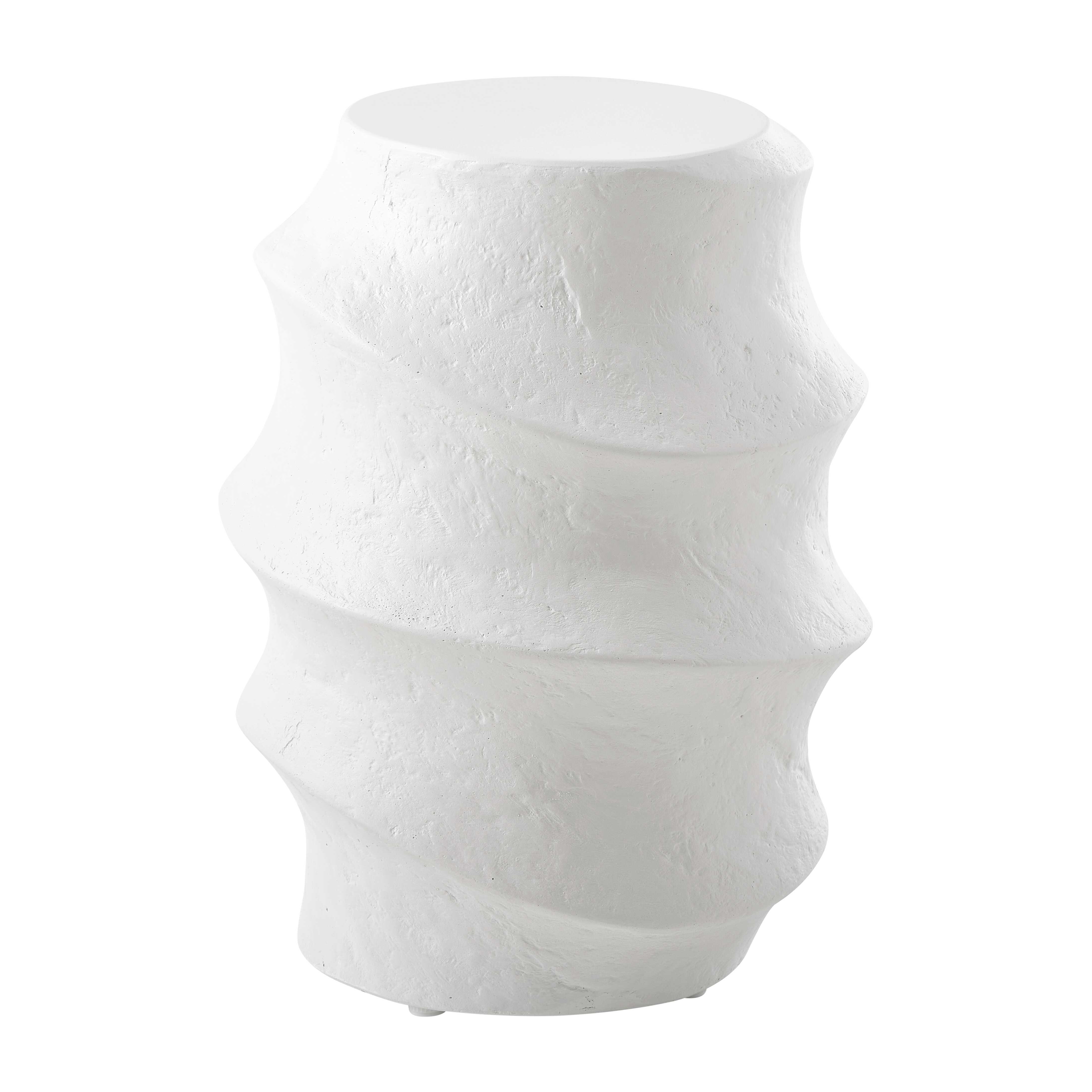 Winded Outdoor White Accent Table - Image 5