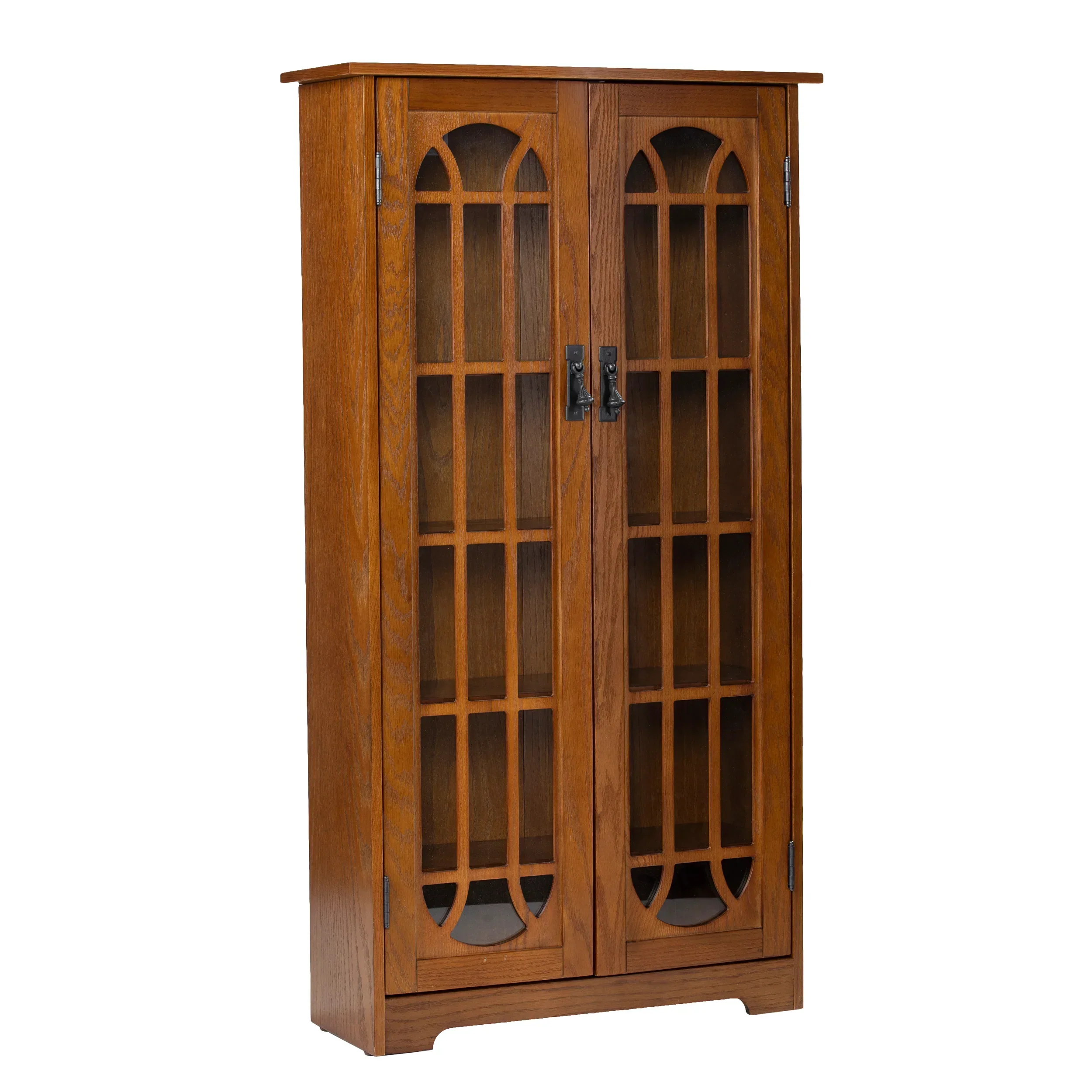Window Pane Media Cabinet - Oak