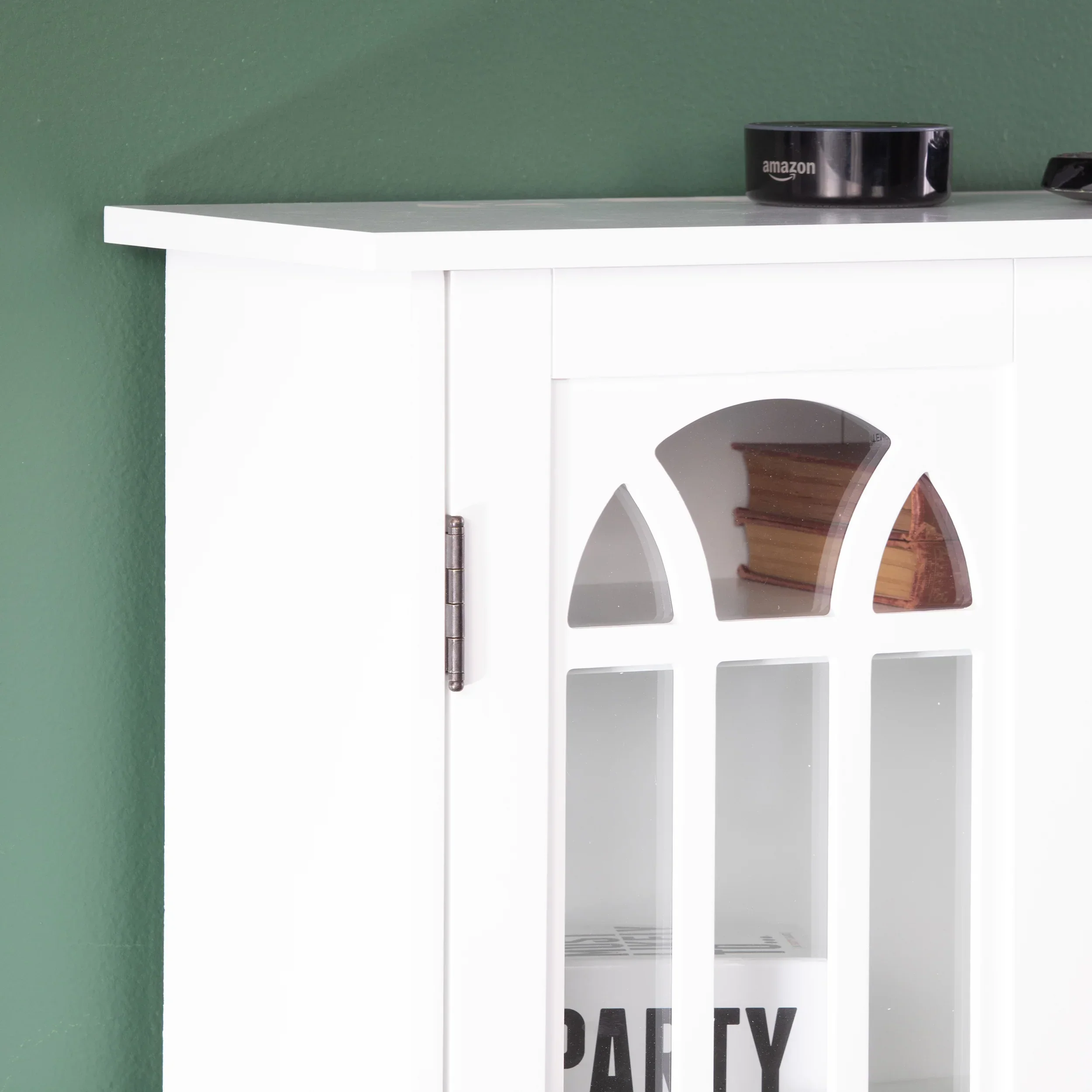 Window Pane Media Cabinet - White - Image 8