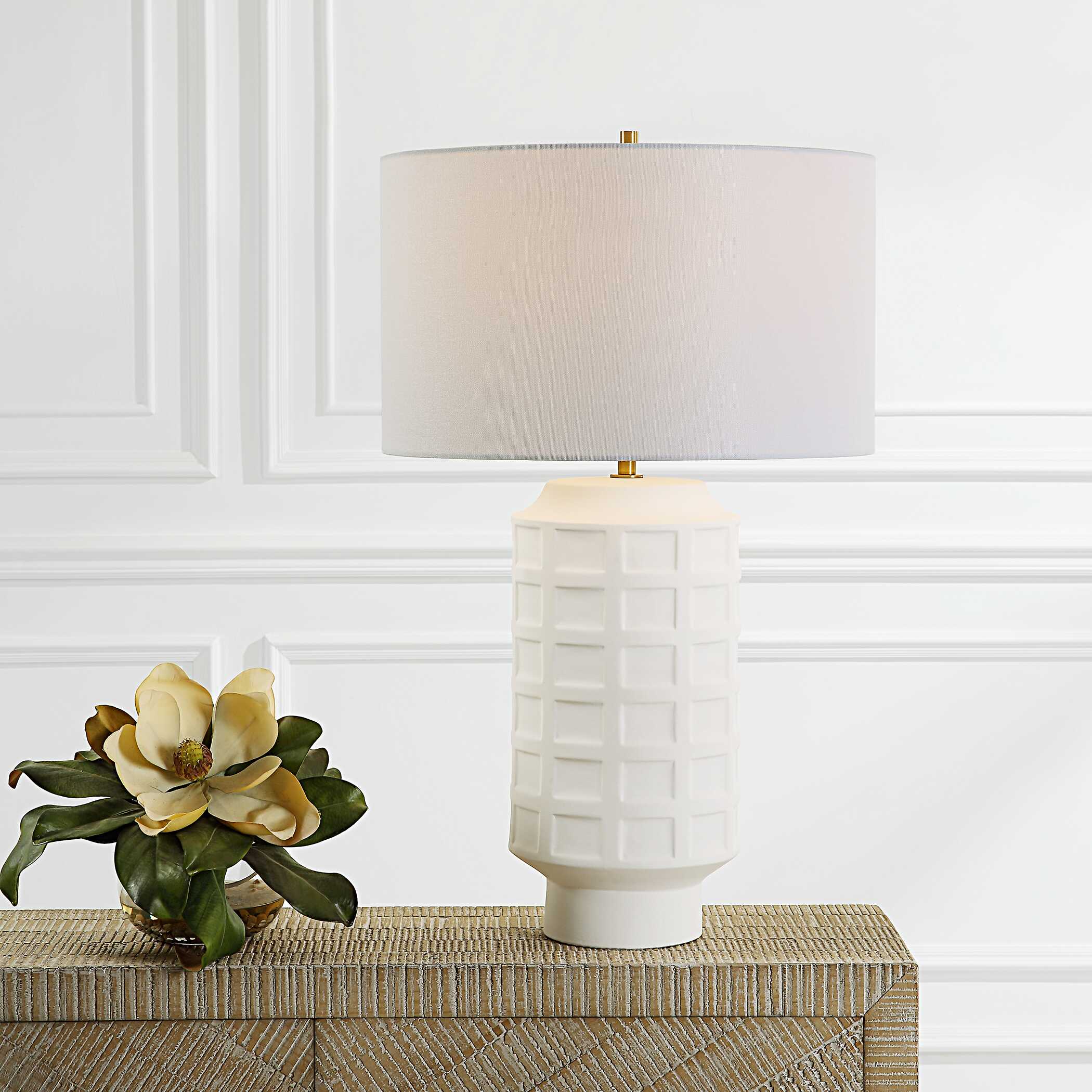 Window Pane White Table Lamp - Image 2