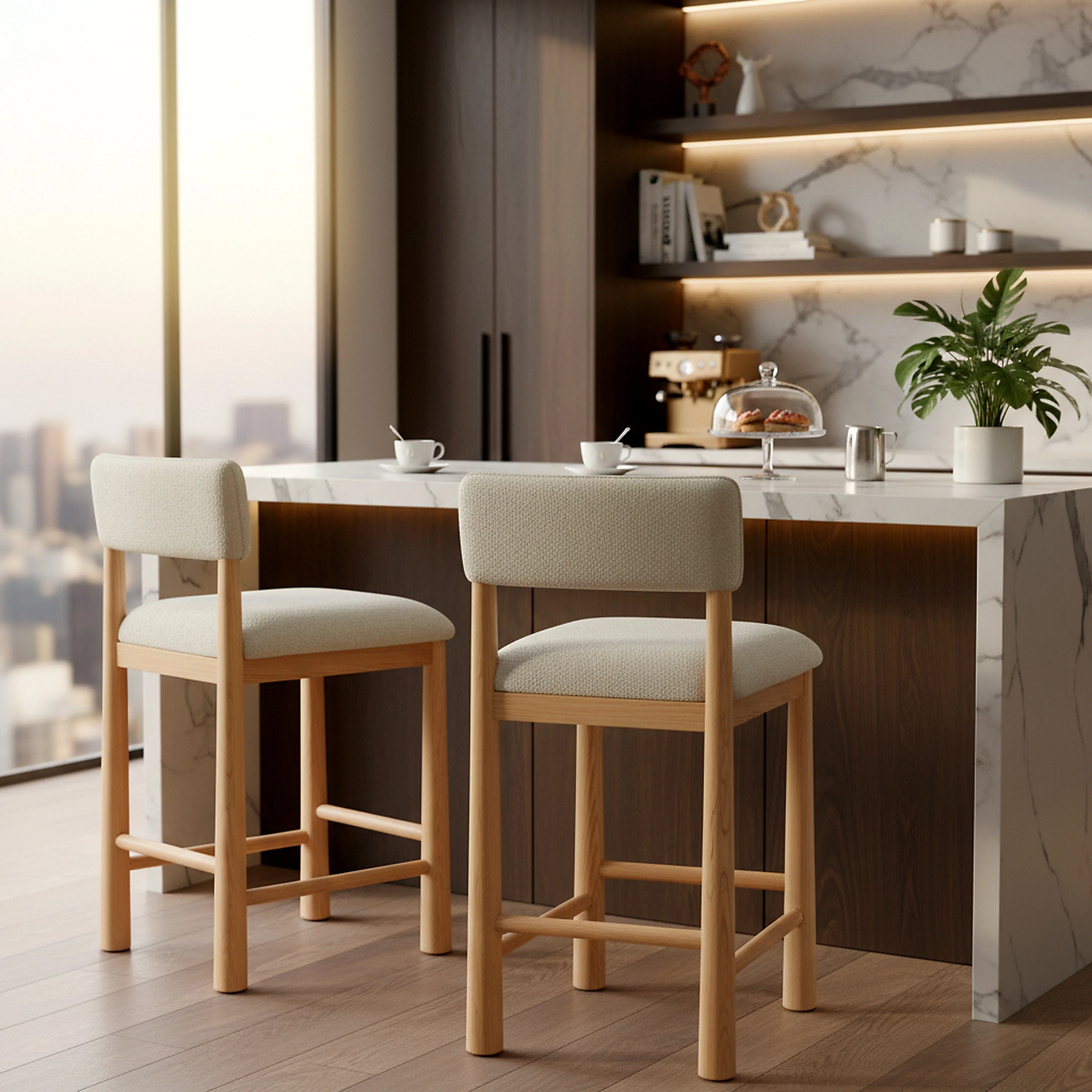 Wrenley Boucle Counter Stool - Image 3