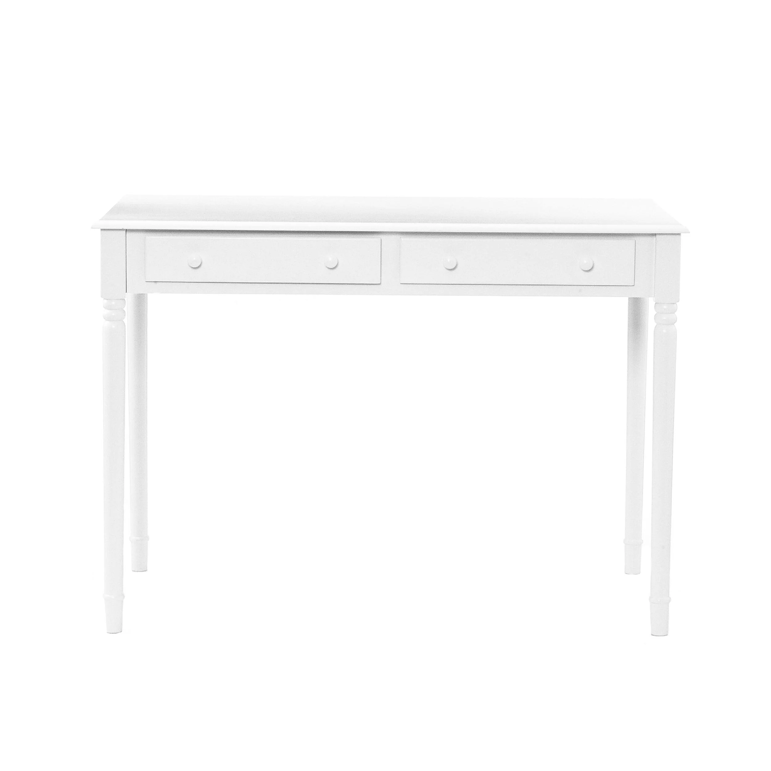 Writing 2-Drawer Desk – Crisp White - Image 3