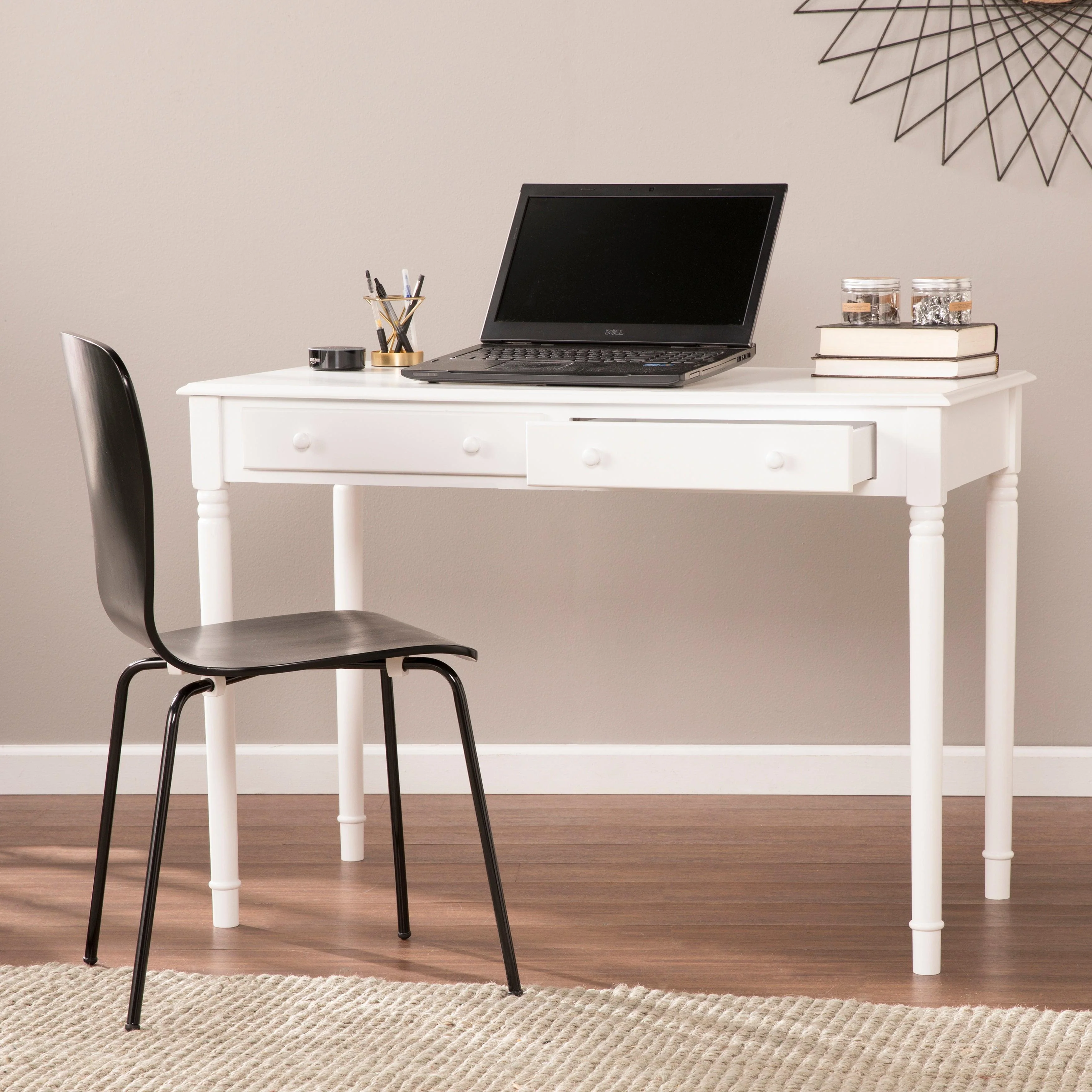 Writing 2-Drawer Desk – Crisp White - Image 7