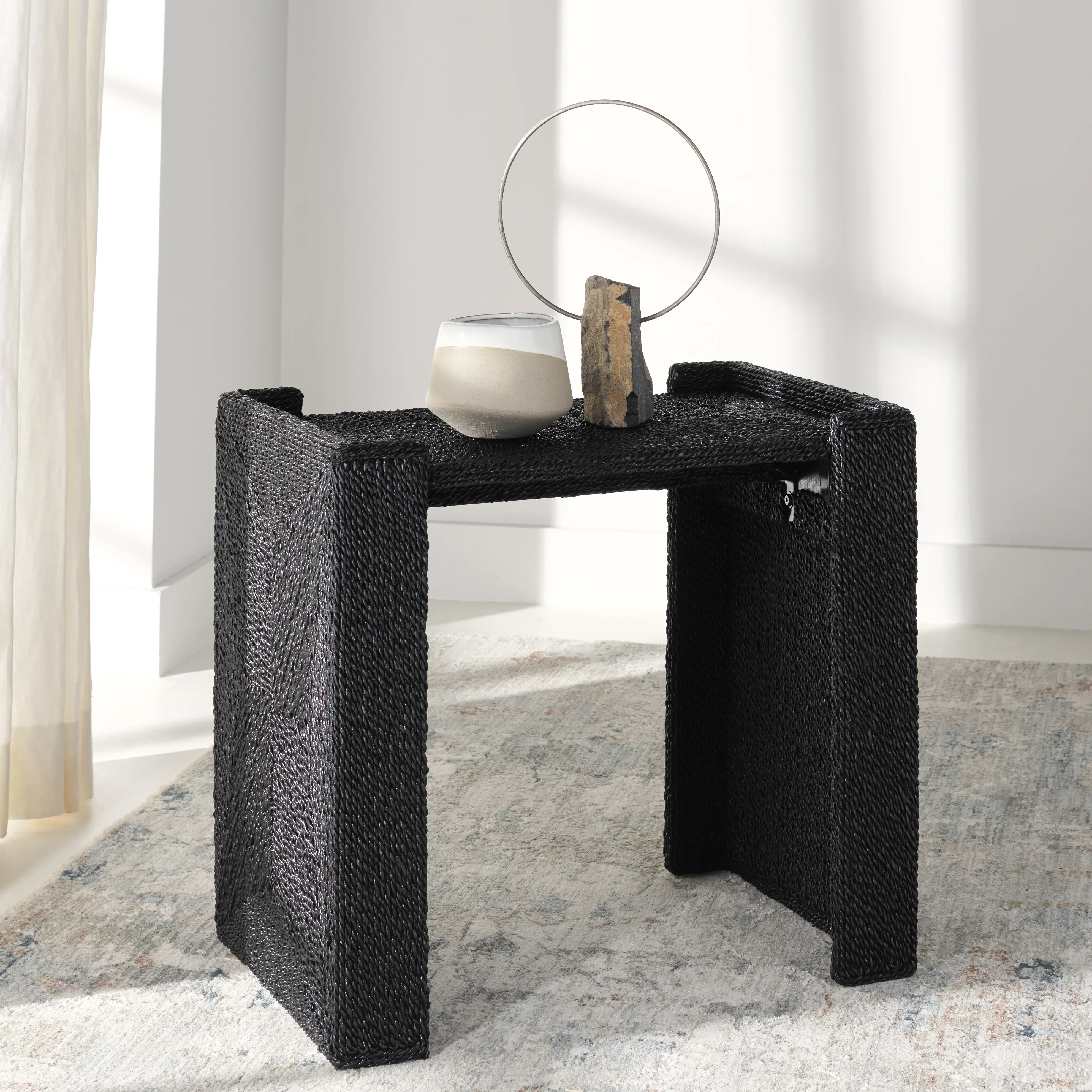 Wynima Sea Grass Accent Table - Image 3