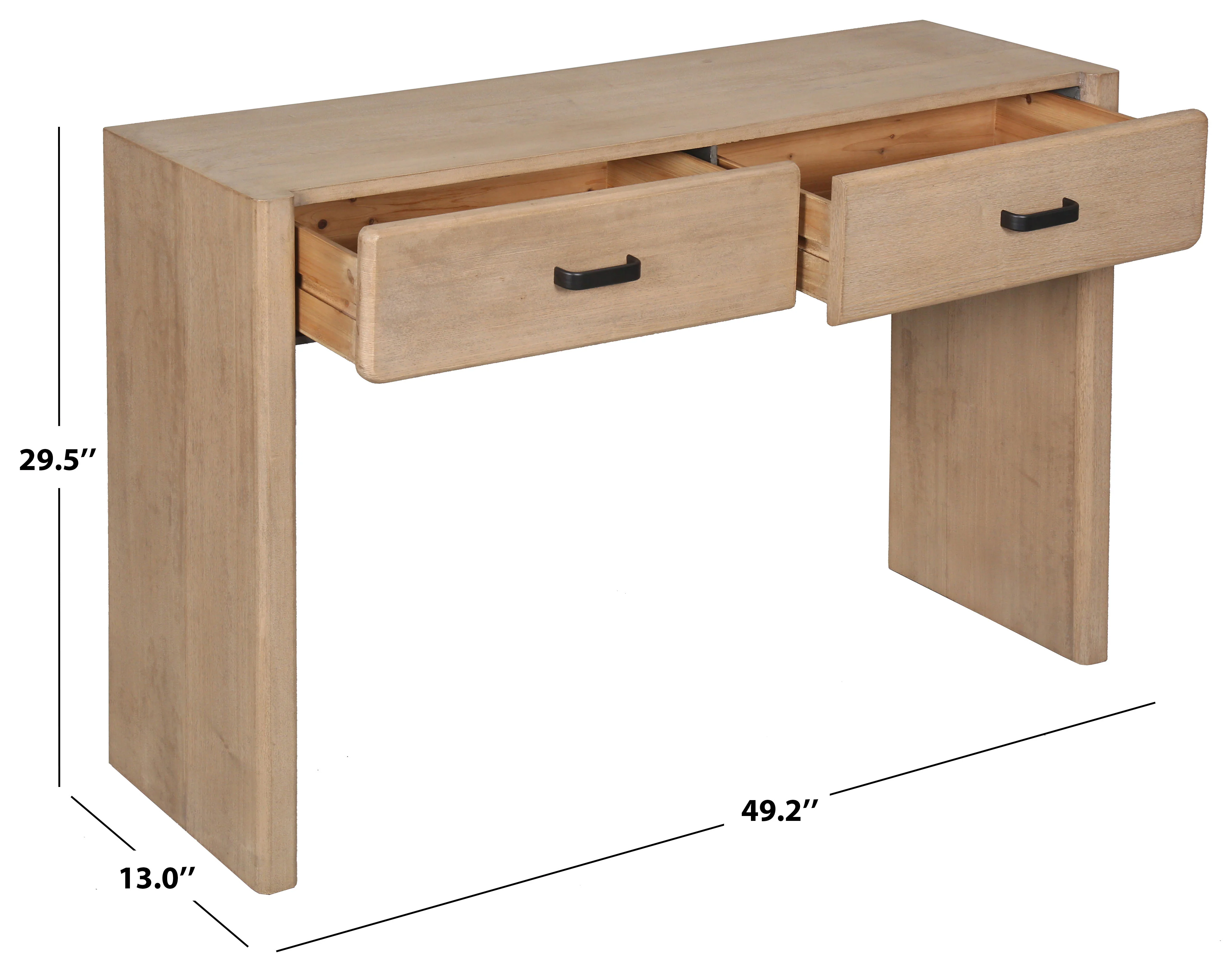 Wynnrosa 2 Drawer Wood Console Table - Image 9