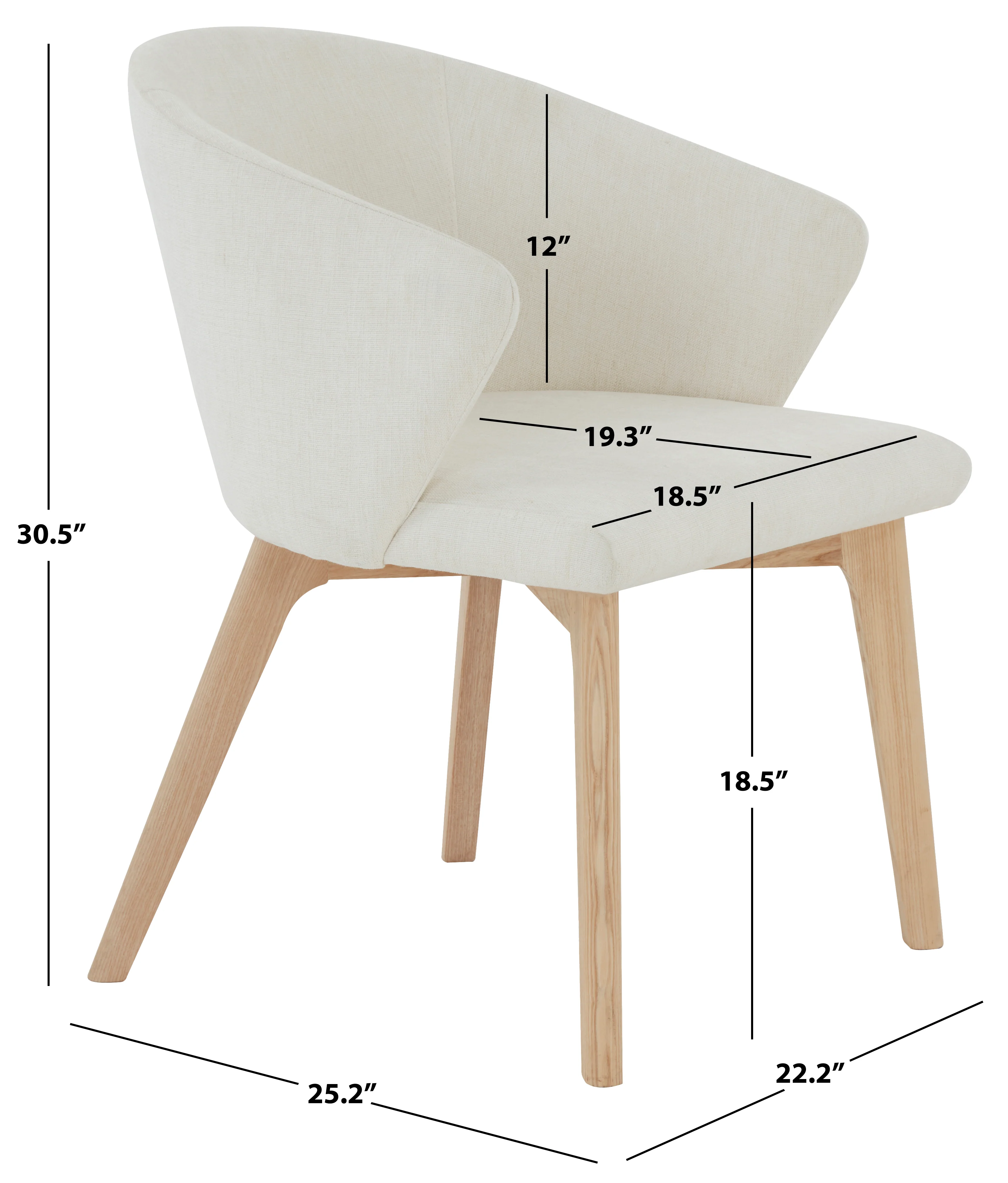 Wynonna Linen Dining Chair - Image 5