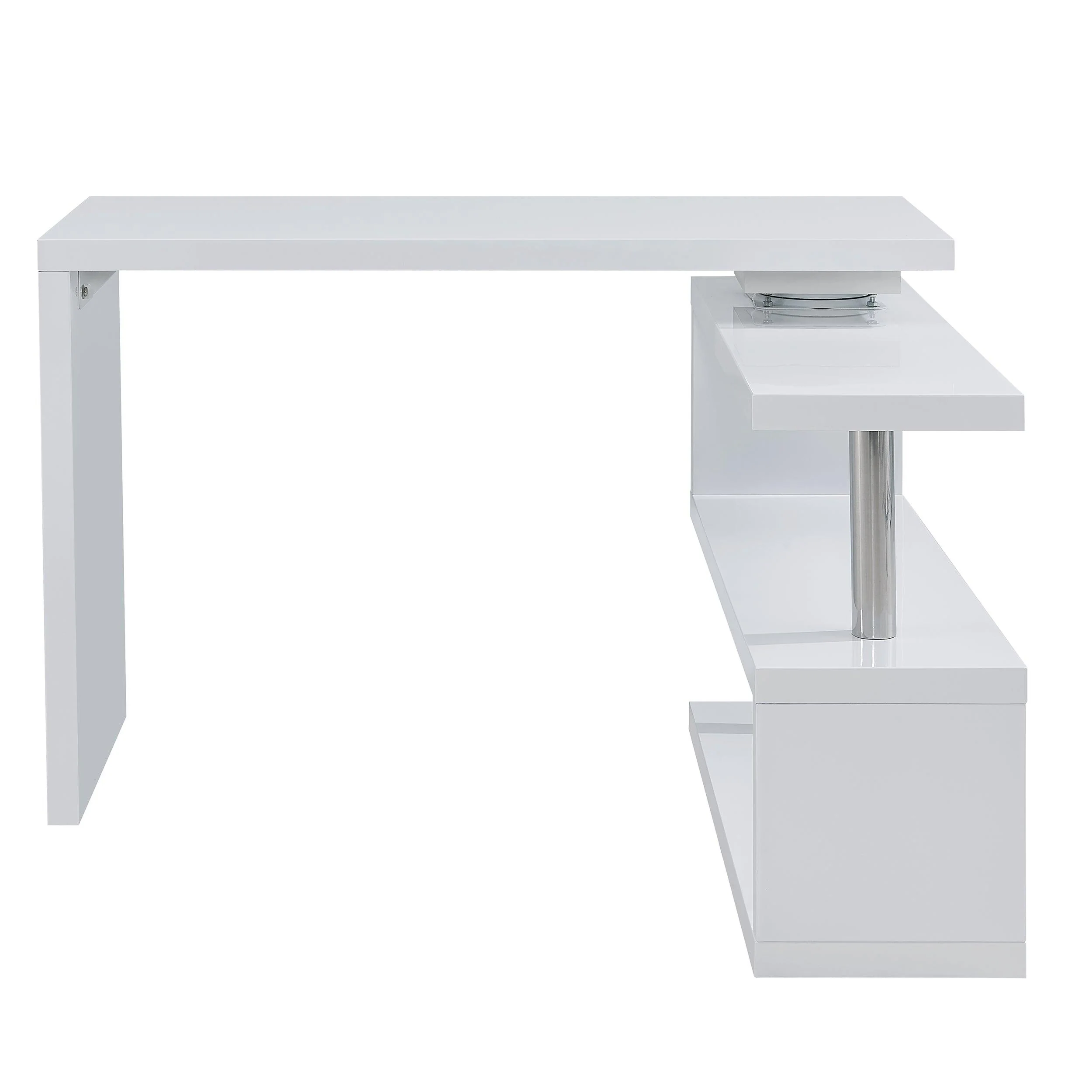 Yates Multifunctional Corner/L Desk w/ Shelves - Image 3