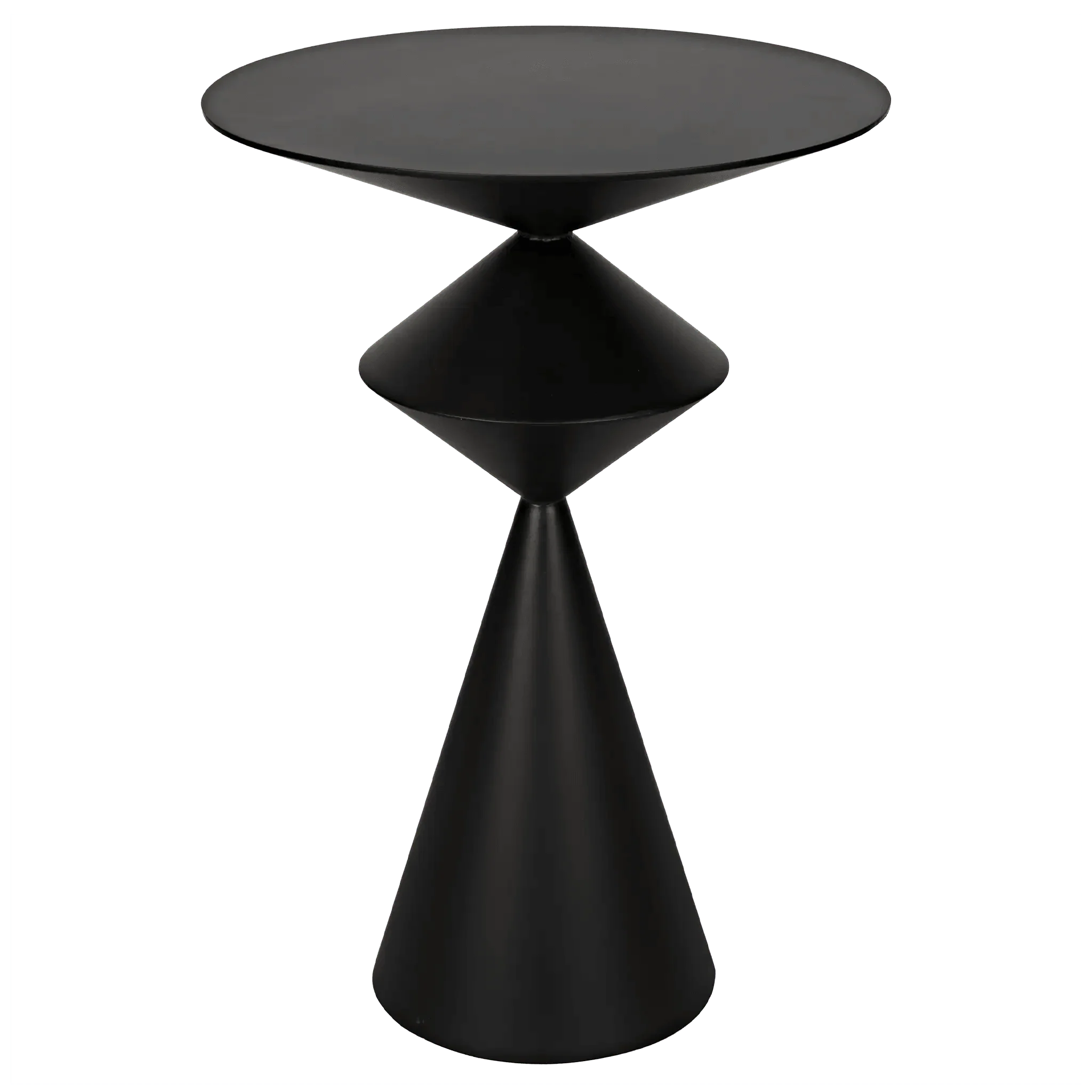 Zasa Side Table, Black Steel