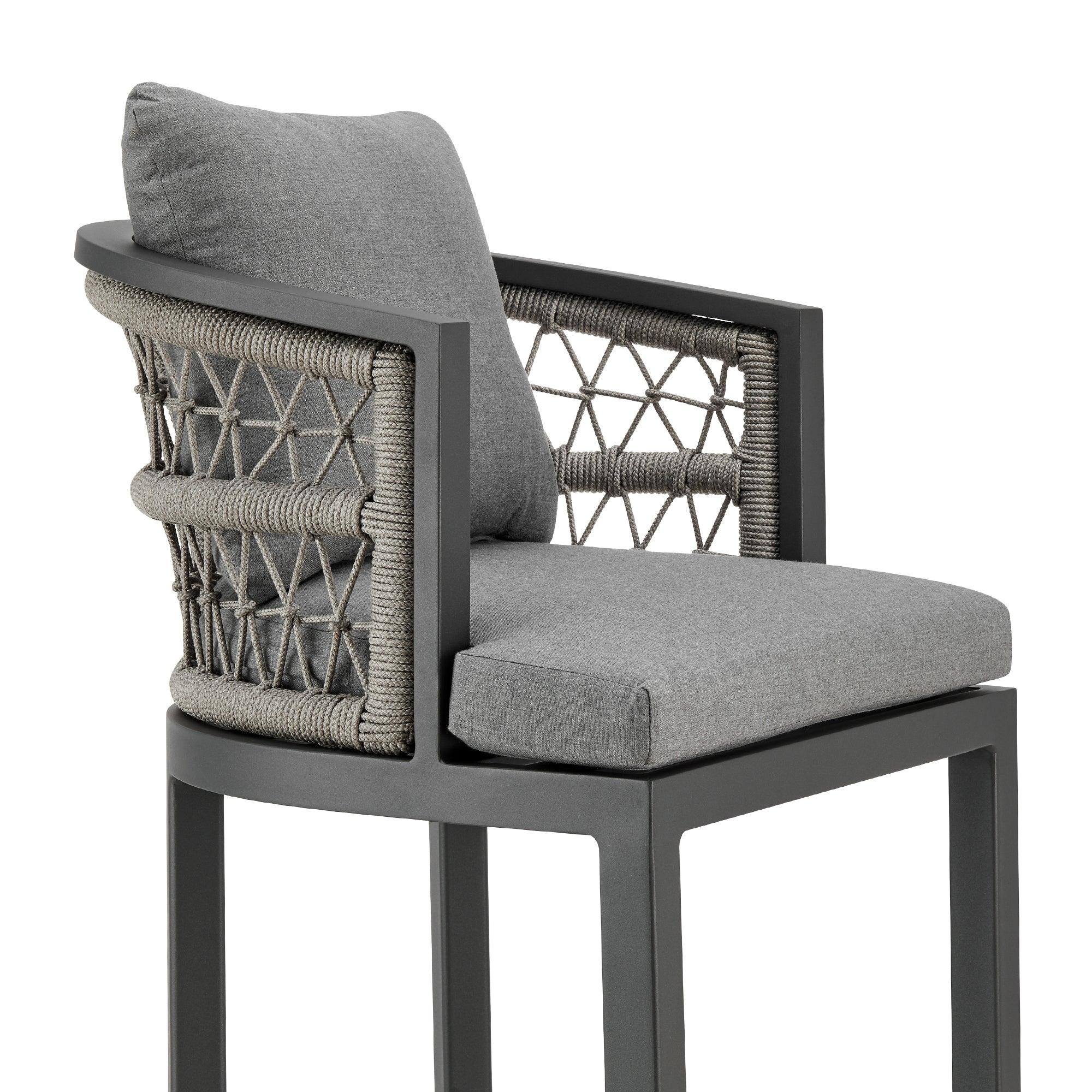 Zella Outdoor Barstool - Set of 2 - Image 4