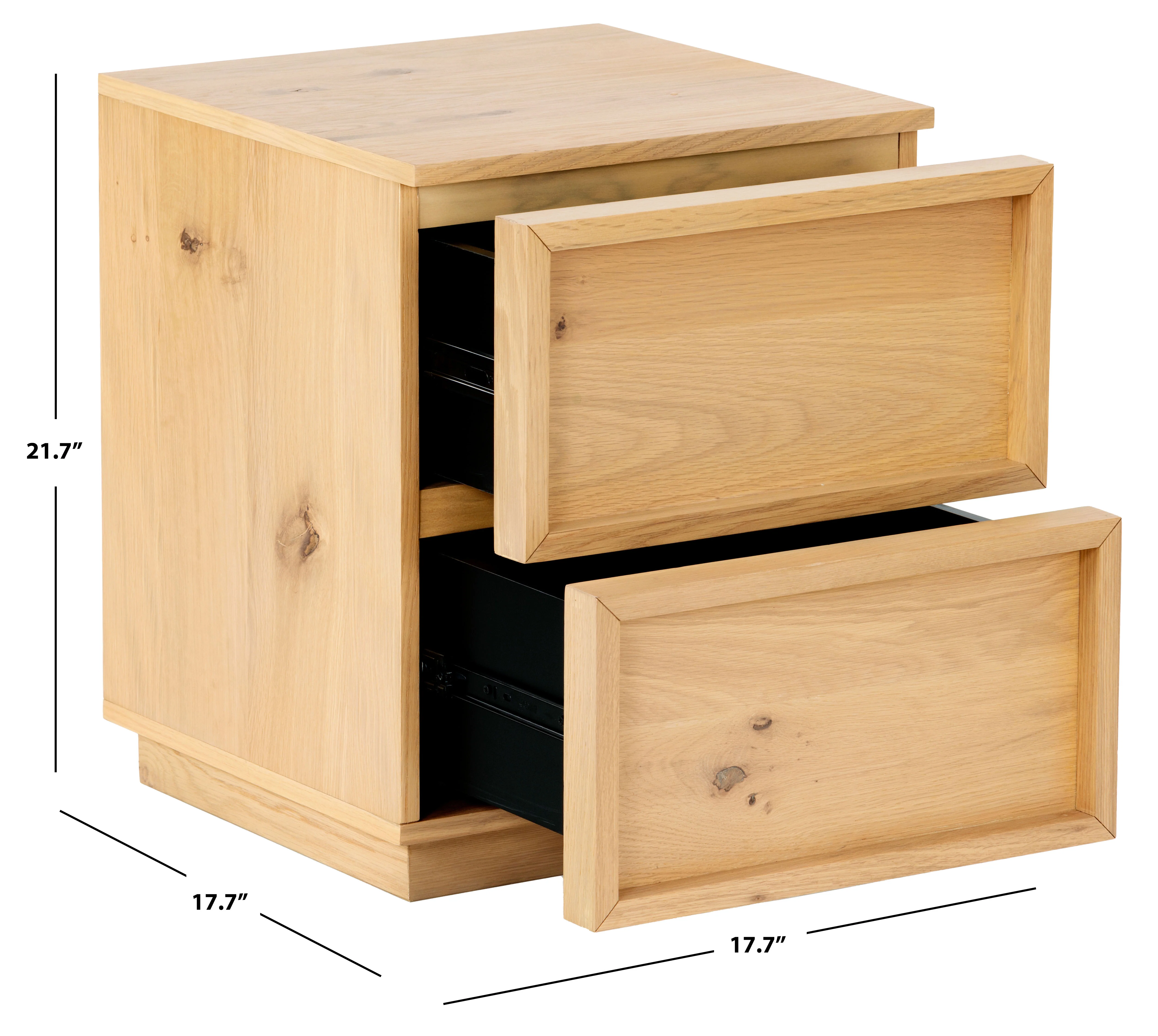 Zeus 2 Drawer Nightstand - Image 18