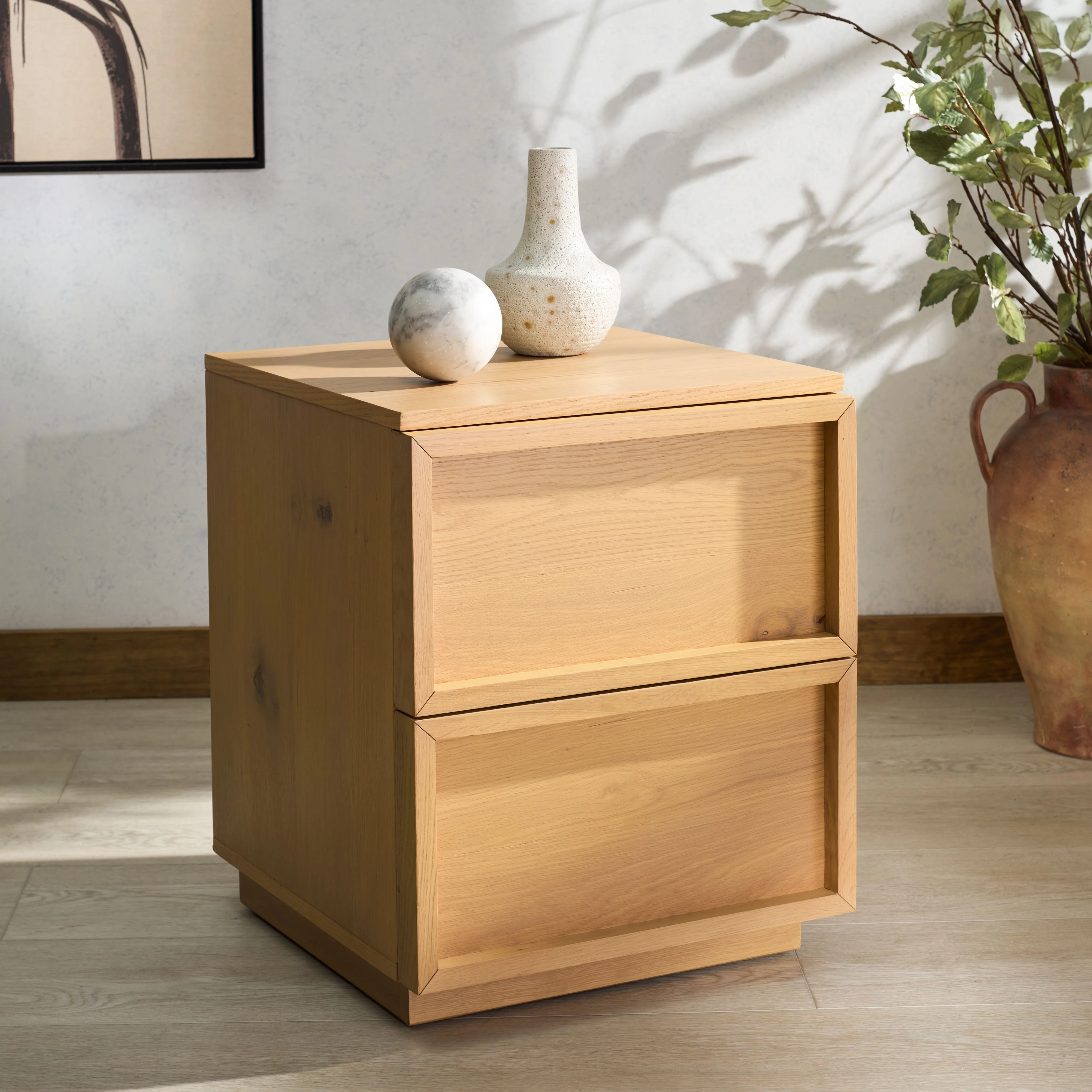 Zeus 2 Drawer Nightstand - Image 6