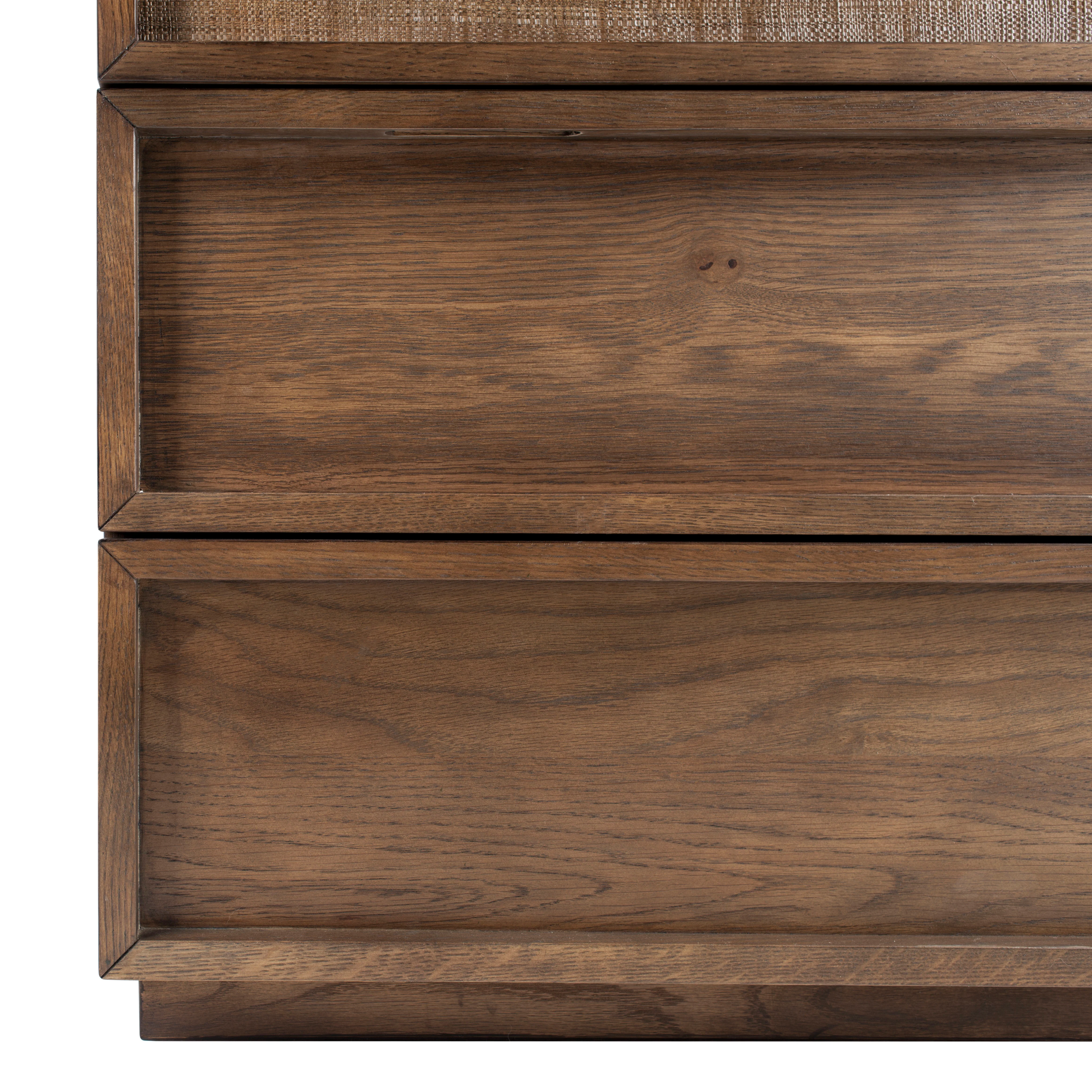 Zeus 6 Drawer Wood Dresser/ Medium Oak - Image 13