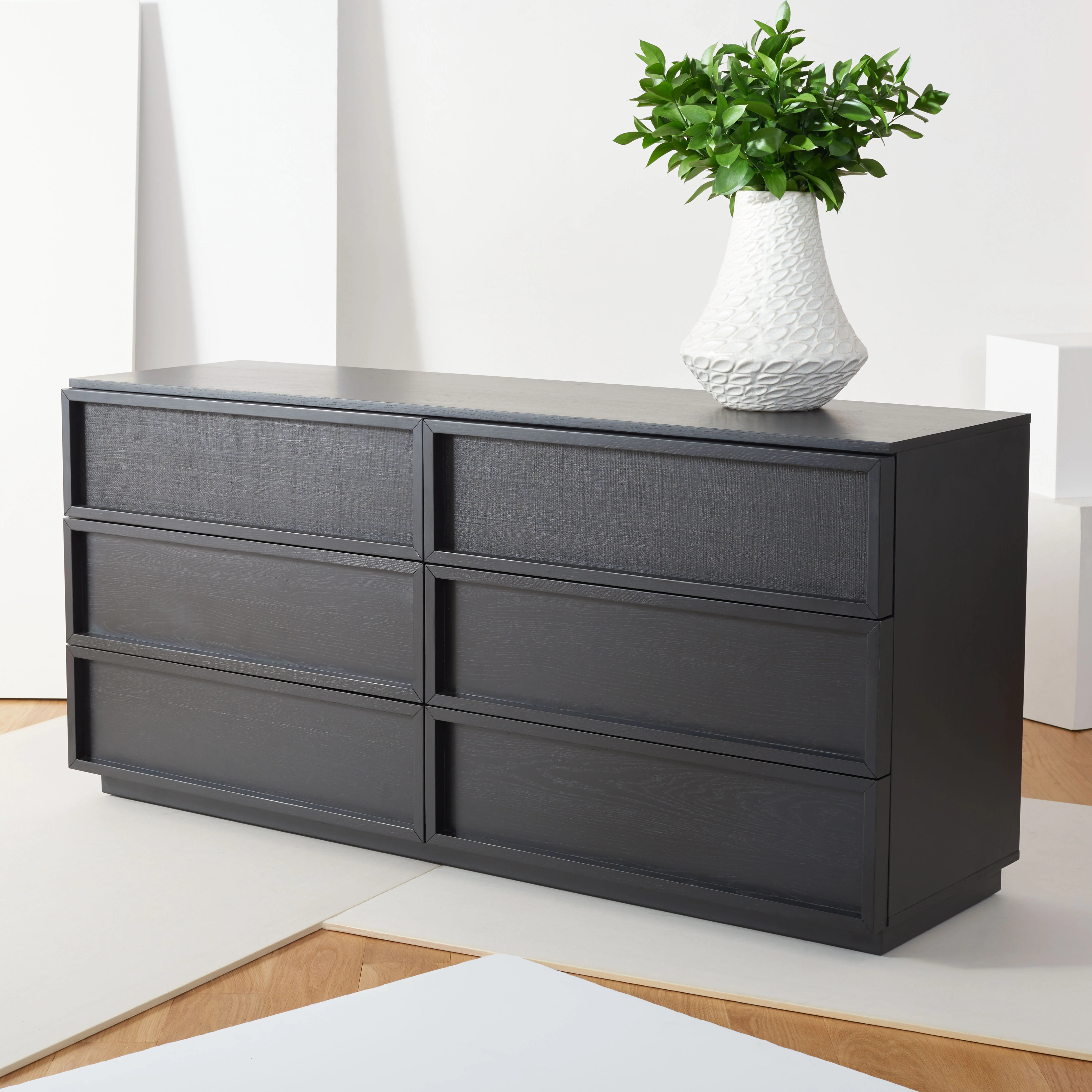 Zeus 6 Drawer Wood Dresser - Image 3