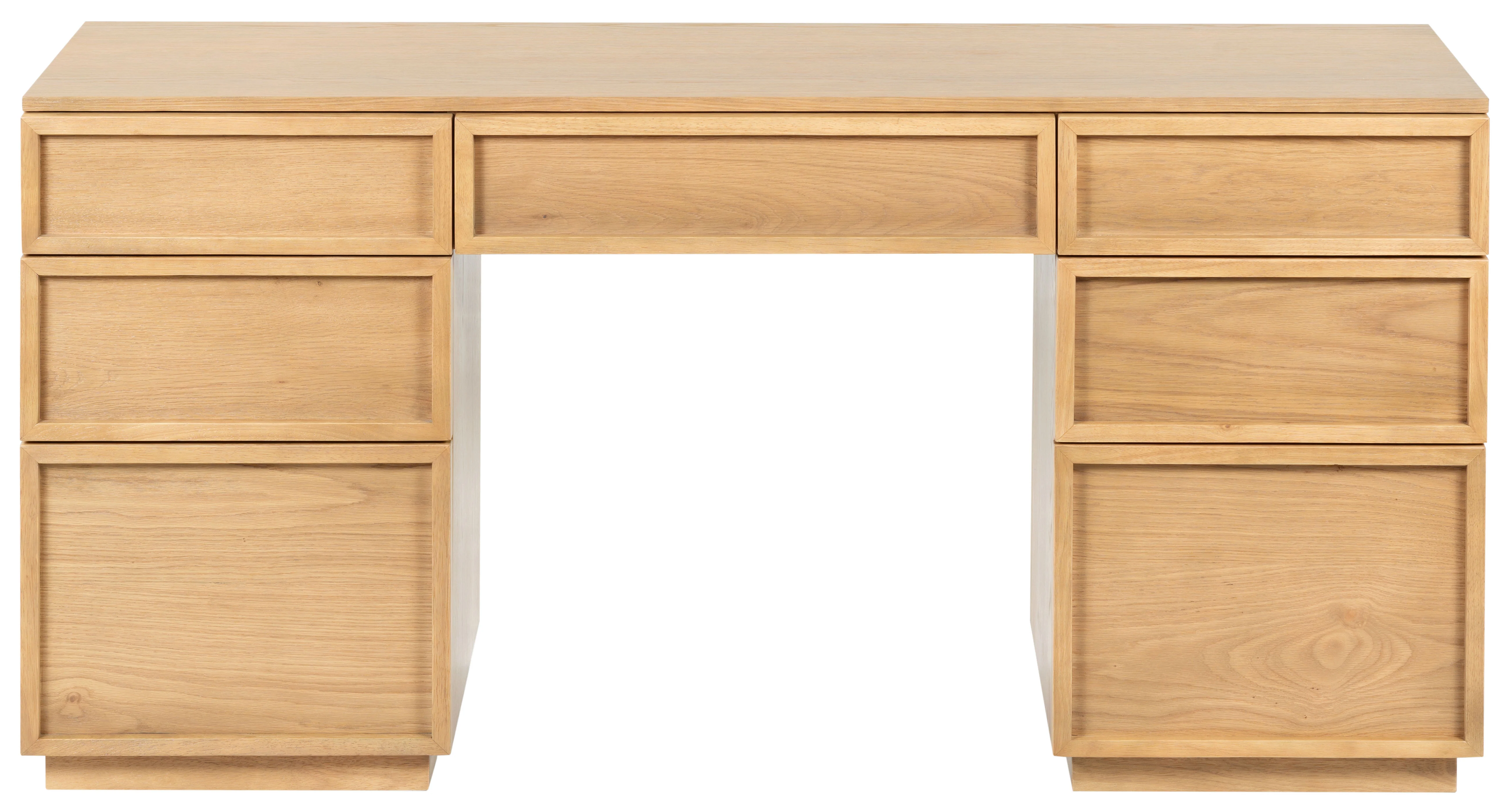 Zeus 7 Drawer Wood Desk - Image 20