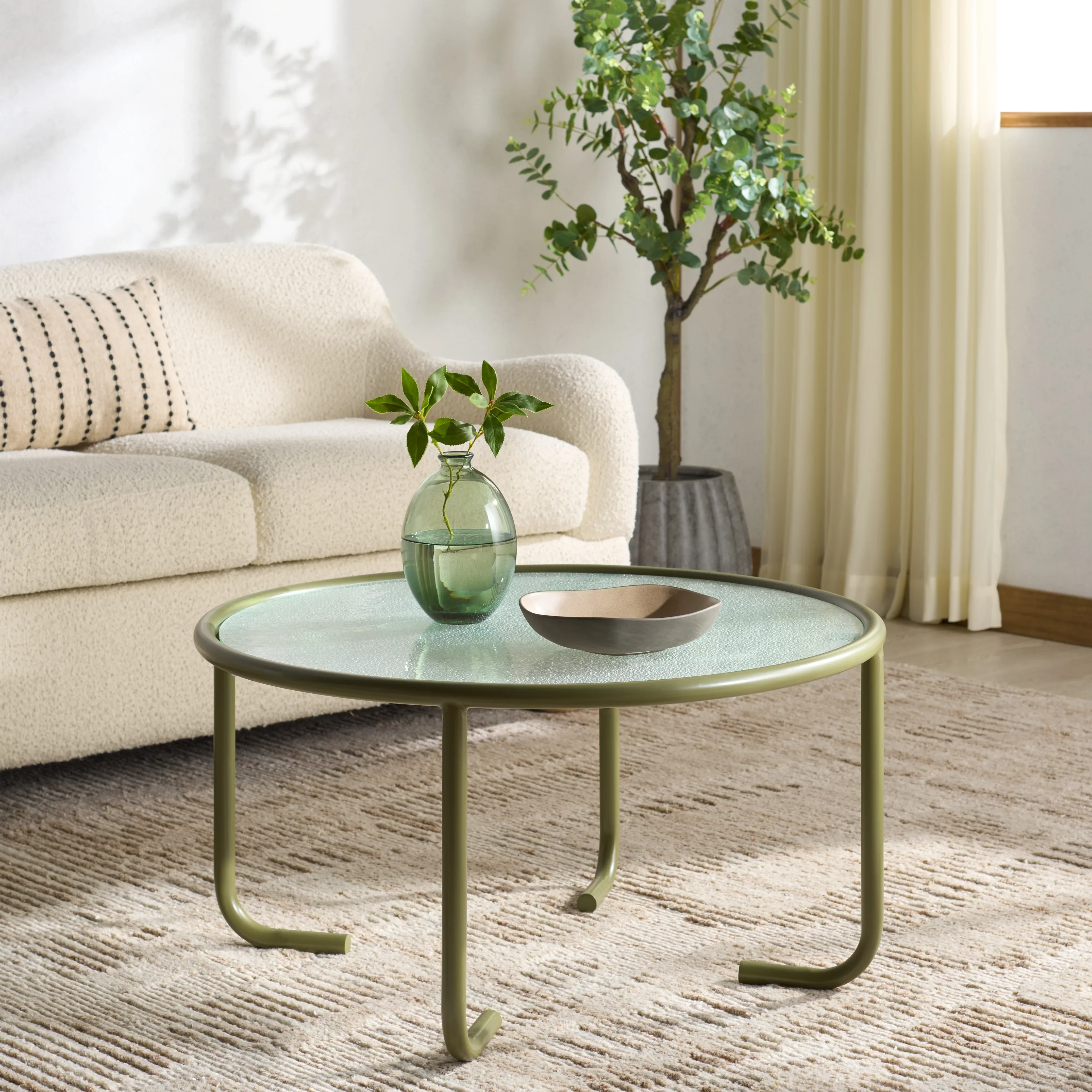 Zuzana Glass Top Coffee Table - Image 5